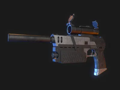 The Lawgiver Judge Dredd 3D model