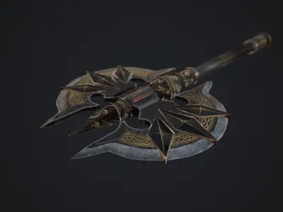 Axe Fantasy Game 3d model Low-poly 3D model Low-poly 3D model