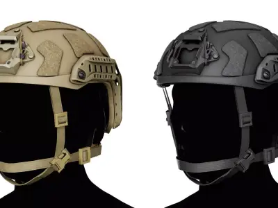 OPSCORE FAST SFHC BALLISTIC HELMET Low-poly 3D model