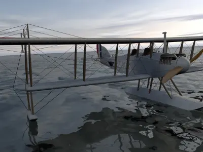 Curtiss N-9H Floatplane 3D model