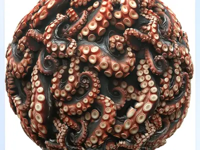  Octopus Seamless Texture Texture