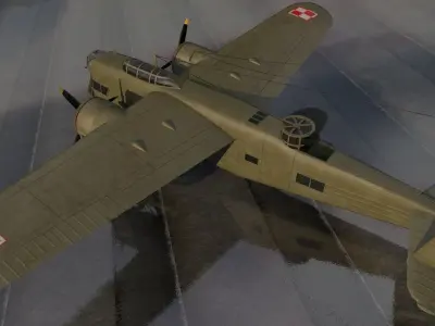 PZL P-30 Zubr - LWS-6 Bison 3D model