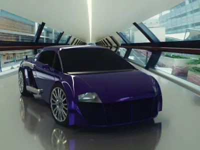 Taarzan the Wonder Car Model Free 3D model