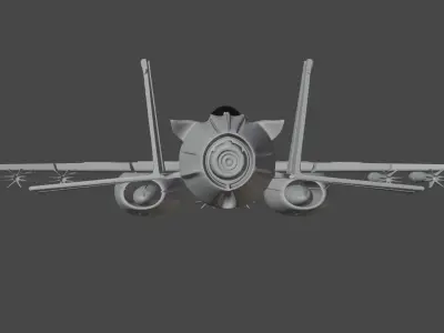 Airplane  militar - Dio 3D model
