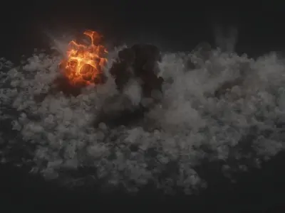 3D Explosions 8 Models 3D model