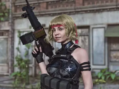 Negev Light Machine gun 3D model