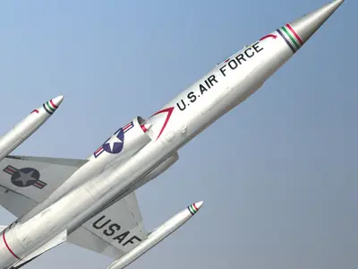 F-104 Starfighter Military Fighter 3D model
