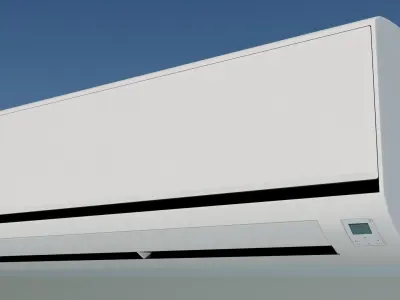 Wall Mounted Inside Conditioner Free low-poly 3D model