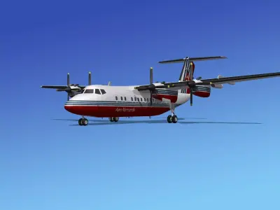 Dehavilland DHC-7 Aero Normandy 3D model