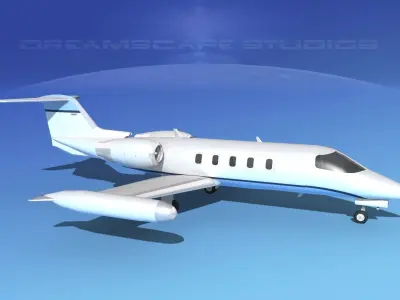 Gates Learjet 35 V07 3D model