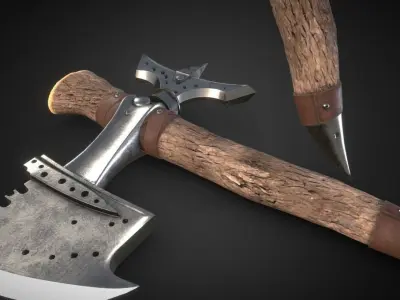 tomahawk Low-poly 3D model