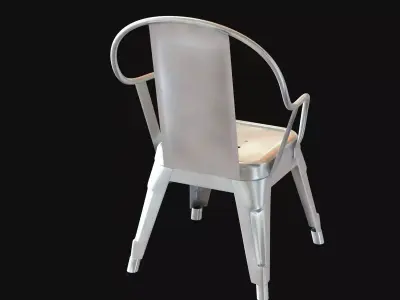 Xavier Pauchard Marais Chair Galvanized Kids Version 3D model