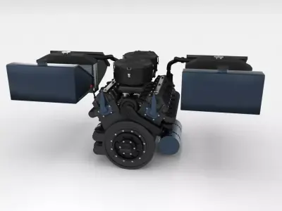 Maybach HL230 Engine Full Panzer Tiger Unit 3D model