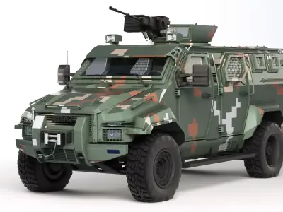 KrAZ Spartan 2014 3D model