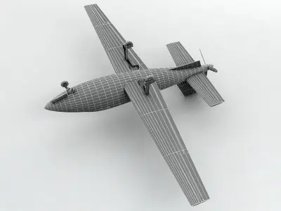 Cirrus VK 30 Aircraft Low-poly 3D model