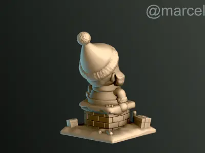 Santa Claus Trapped UP Free 3D print model