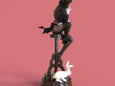 Zatanna from DC Comics Batman STL files for 3d printing 3D print model