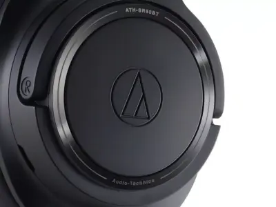 Audio Technica ATH SR50BT Wireless Headphones   Low-poly 3D model