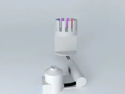 Sketchy Physics Color Wheel Piston  Free 3D model