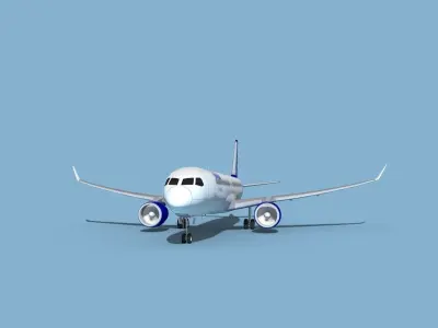 Bombardier CS300 3D model