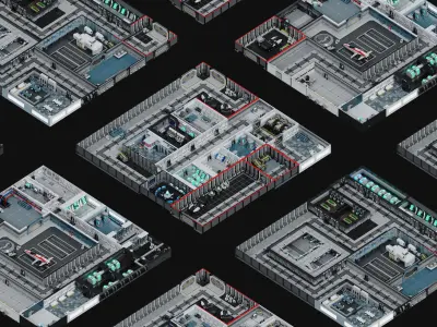 Base 1 Low-poly 3D model