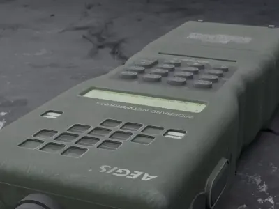 AN PRC Tactical Radio  Game Ready Prop Low-poly 3D model