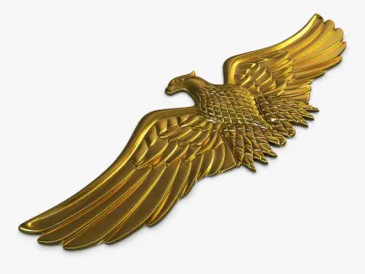 Eagle Insignia Gold 3D model