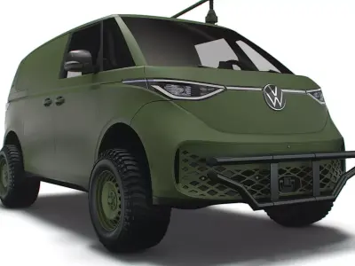 VW ID Buzz Military 2022 3D model