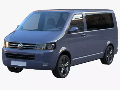 VW Multivan T5 3D model