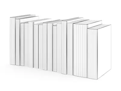 Books Set business 3D model