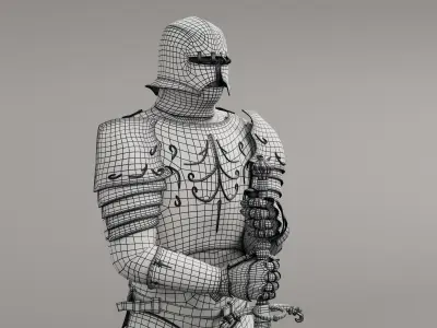 Grim Knight 3D model