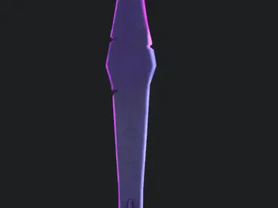 Stylized Magic Sword Low-poly 3D model purchase