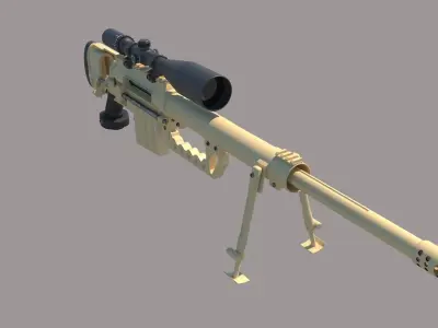 M200 Intervention Sniper Rifle 3D model