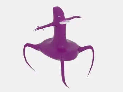 Spider Alien Low-poly 3D model