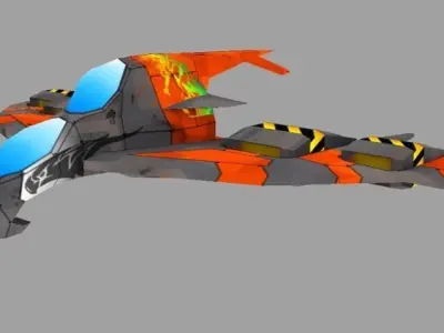 Eagle Jets Low-poly 3D model