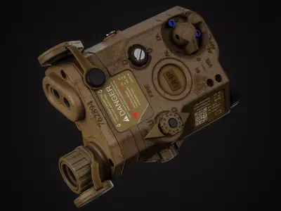 PEQ-15 Low-poly 3D model