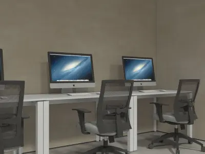  Office interior scene 39 3D model