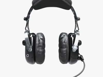 Pilots Headset 3D model