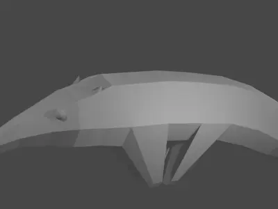 Low-Poly Anteater animal Free low-poly 3D model