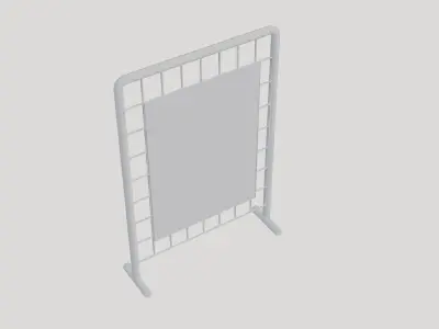Basic Wire Display Stand - Geometry Only No Textures 3D model