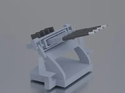 USS Pensacola CA 24 with 4 LODs and Hitbox Free low-poly 3D model