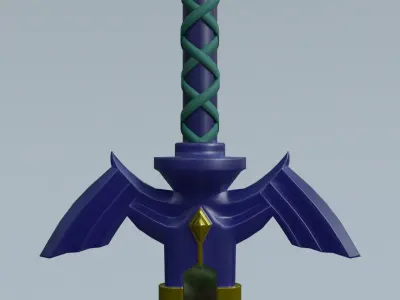 Links Master Sword Low-poly 3D model