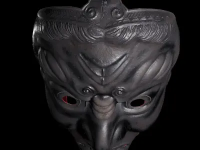 Jikokuten Samurai Mask 3D model