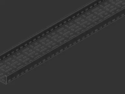 Cable Tray 150mm x 3000mm TYPE2 3D model