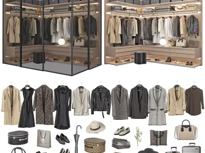 Walk-in Closet 98 part 7 3D model