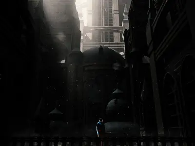 Dark Fantasy Building Kit 3D model