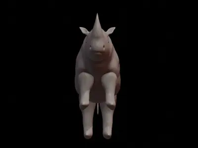 Rhino Base Mesh  3D model