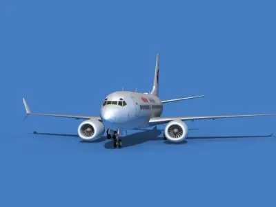 Boeing 737 MAX 7 China Eastern 3D model