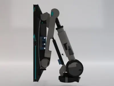 Sci-Fi Motion Platform 01 Low-poly 3D model