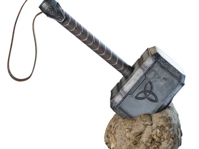 Mjolnir Hammer Replica 3D model
